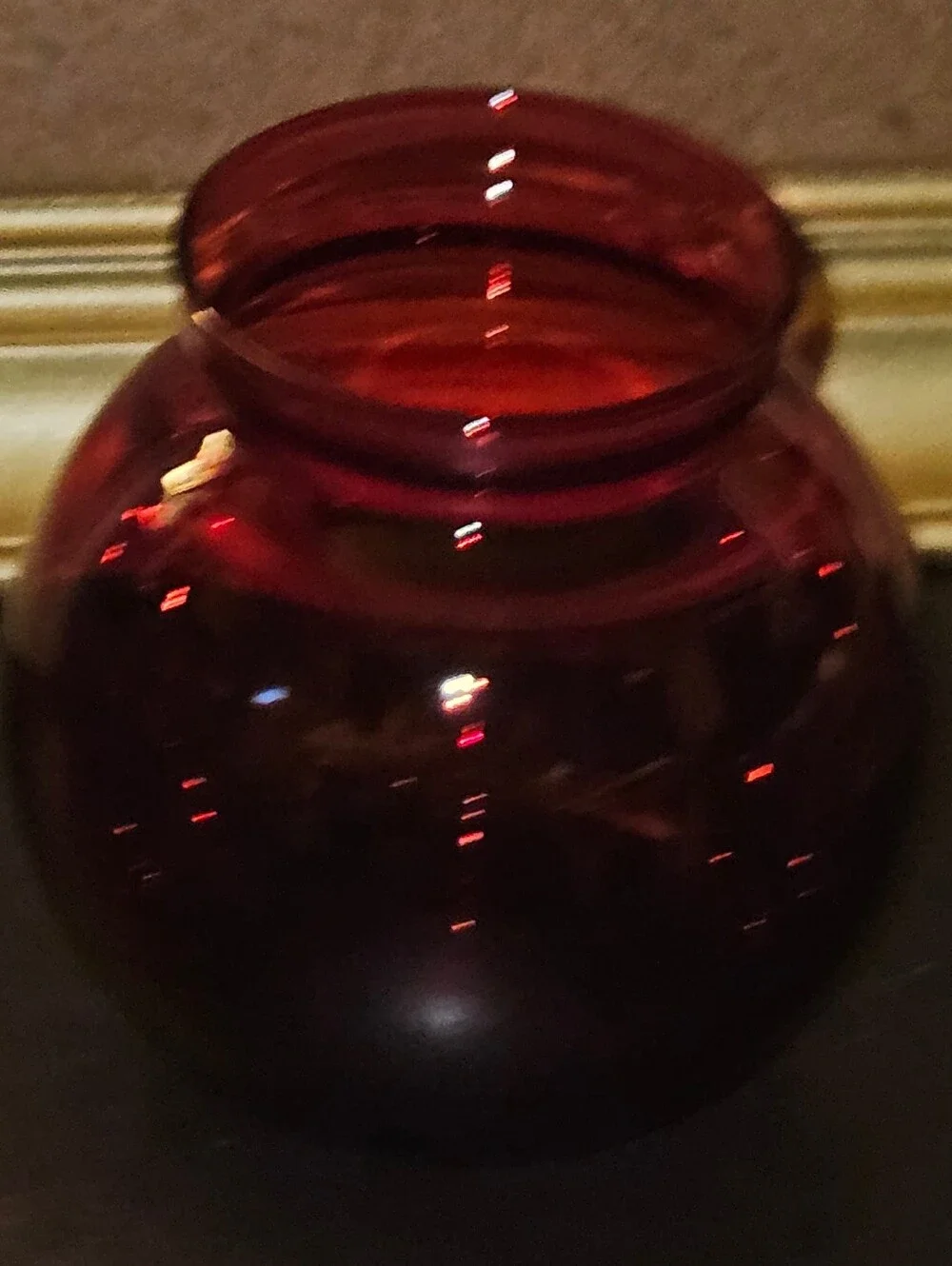 Vtg Anchor Hocking Anchorglass Royal Ruby Ref 4